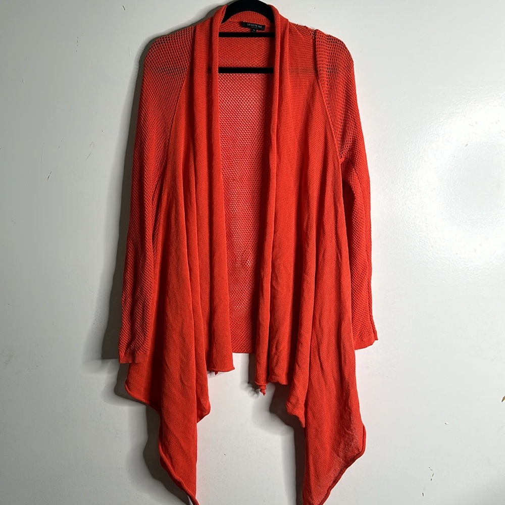 Lafayette 148 New York orange cardigan size XlArge